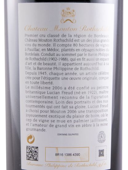 2006 Château Mouton Rothschild Pauillac red