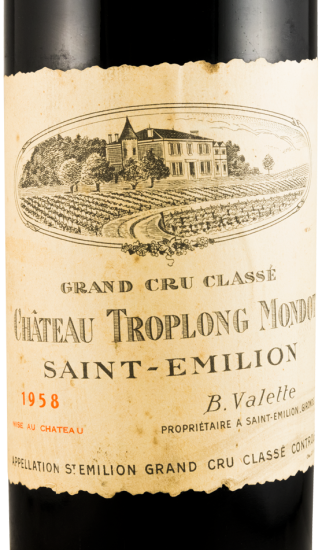 1958 Château Troplong Mondot Saint-Émilion red