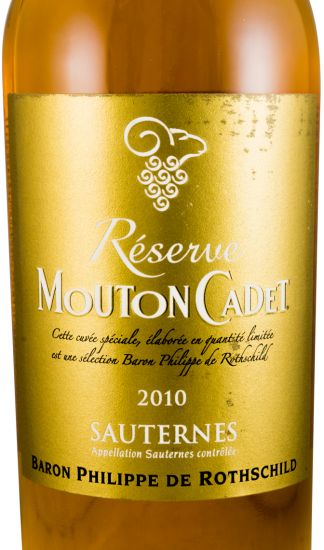 2010 Mouton Cadet Reserve Sauternes white