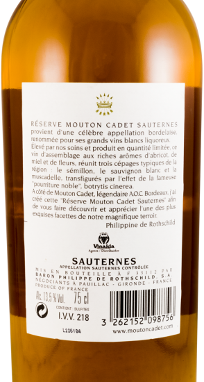 2010 Mouton Cadet Reserve Sauternes white