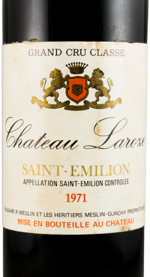 1971 Château Laroze Saint-Émilion red