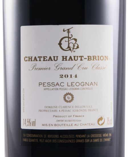 2014 Château Haut-Brion Pessac-Léognan tinto