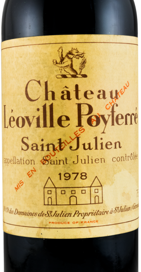 1978 Château Léoville-Poyferré Saint-Julien tinto