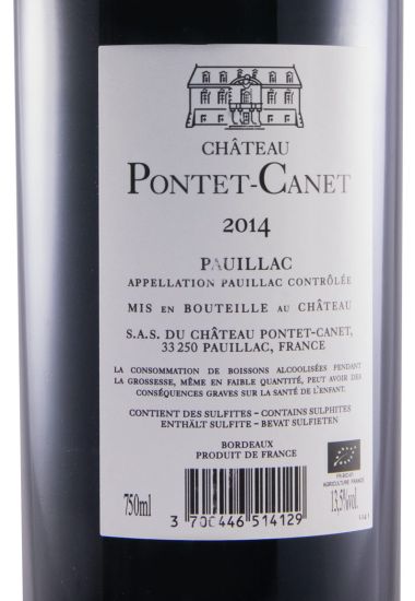 2014 Château Pontet-Canet Pauillac tinto
