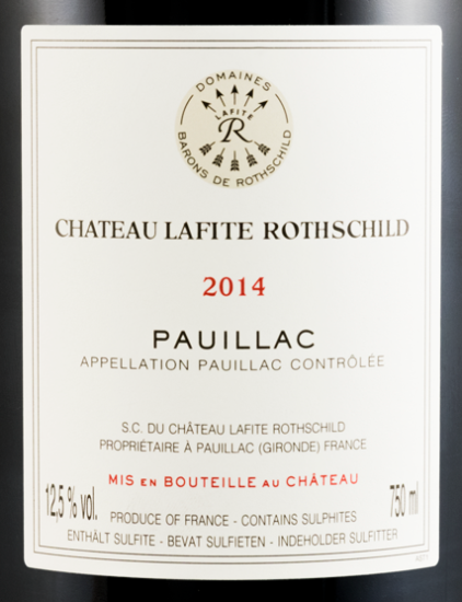 2014 Château Lafite Rothschild Pauillac tinto
