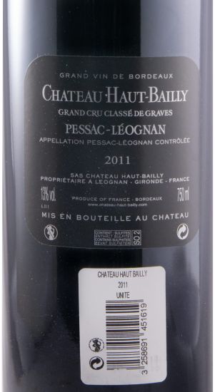 2011 Château Haut-Bailly Pessac-Léognan tinto