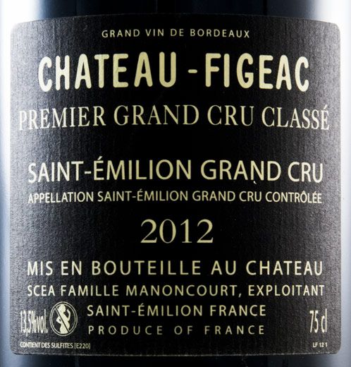 2012 Château-Figeac Saint-Émilion tinto