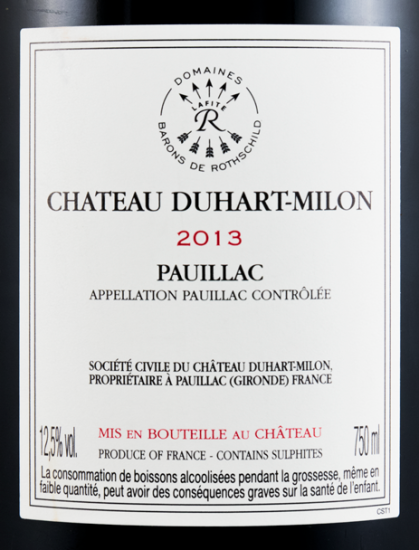 2013 Château Duhart-Milon Pauillac tinto