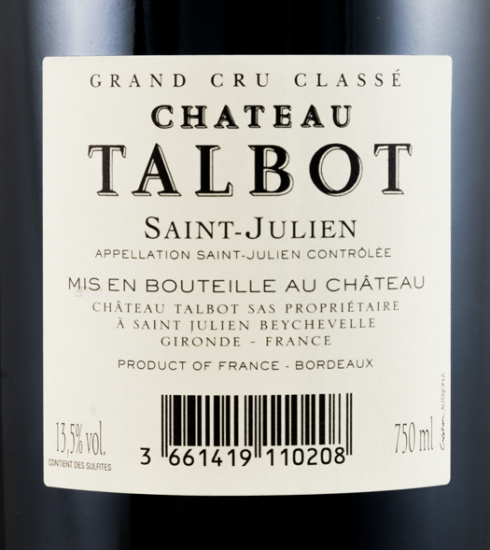 2010 Château Talbot Saint Julien tinto