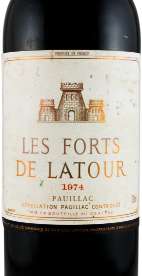 1974 Château Latour Les Forts de Latour Pauillac tinto