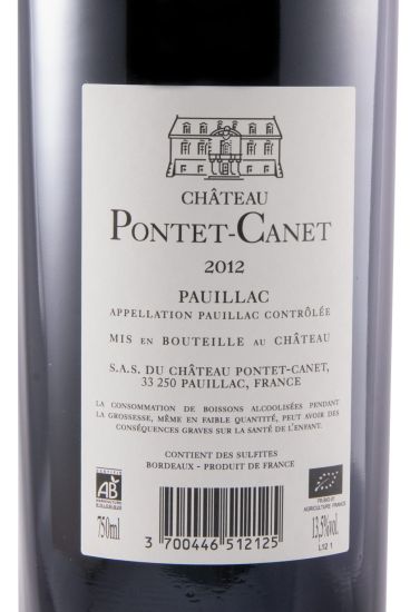 2012 Château Pontet-Canet Pauillac tinto