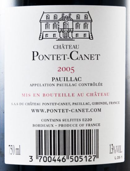 2005 Château Pontet-Canet Pauillac tinto