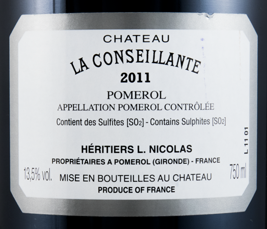 2011 Château La Conseillante Pomerol tinto