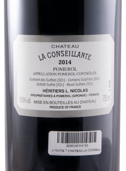 2014 Château La Conseillante Pomerol red