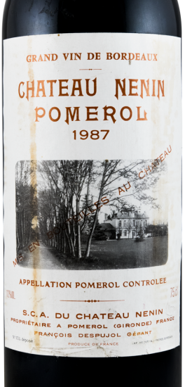1987 Château Nenin Pomerol tinto