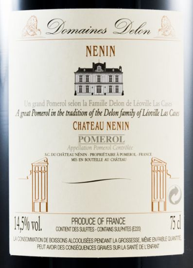 2009 Château Nenin Pomerol tinto