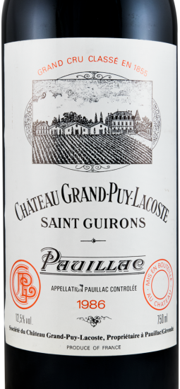 1986 Château Grand-Puy-Lacoste Pauillac tinto