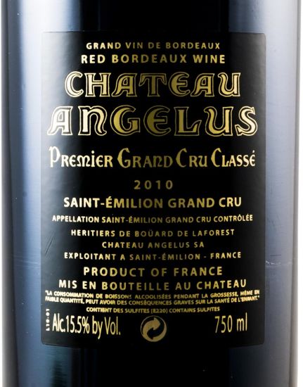 2010 Château Angelus Saint-Émilion red