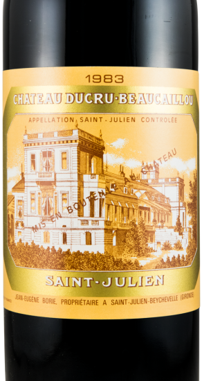 1983 Château Ducru-Beaucaillou Saint-Julien red