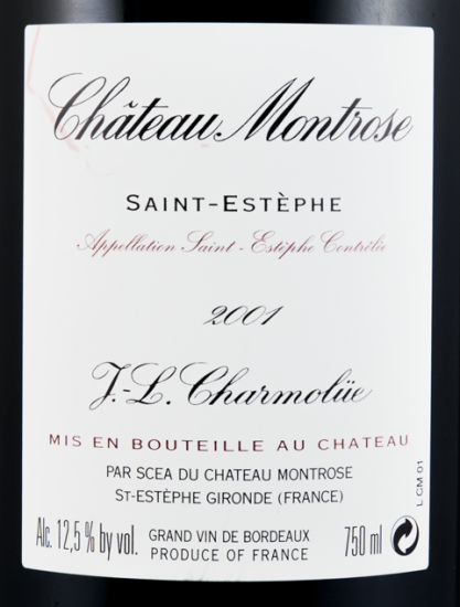 2001 Château Montrose Saint-Estèphe tinto