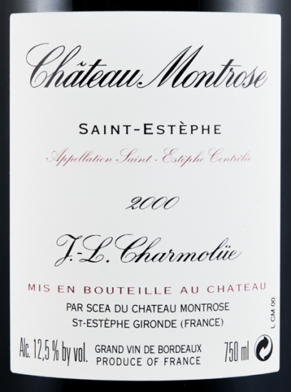 2000 Château Montrose Saint-Estèphe red