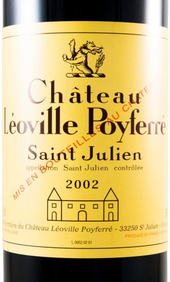 2002 Château Léoville Poyferré Saint-Julien tinto