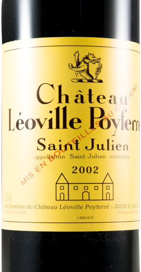 2002 Château Léoville Poyferré Saint-Julien tinto