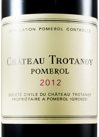 2012 Château Trotanoy Pomerol red