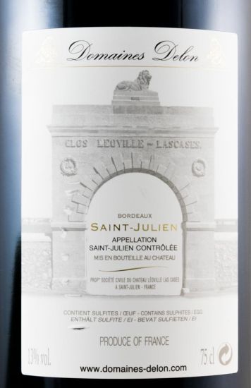 2012 Château Leoville Marquis de Las Cases Saint-Julien tinto