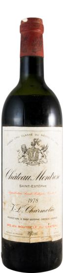1978 Château Montrose Saint-Estèphe tinto