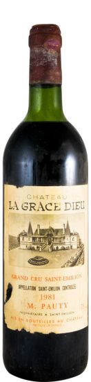 1981 Château La Grace Dieu Saint-Emillion tinto