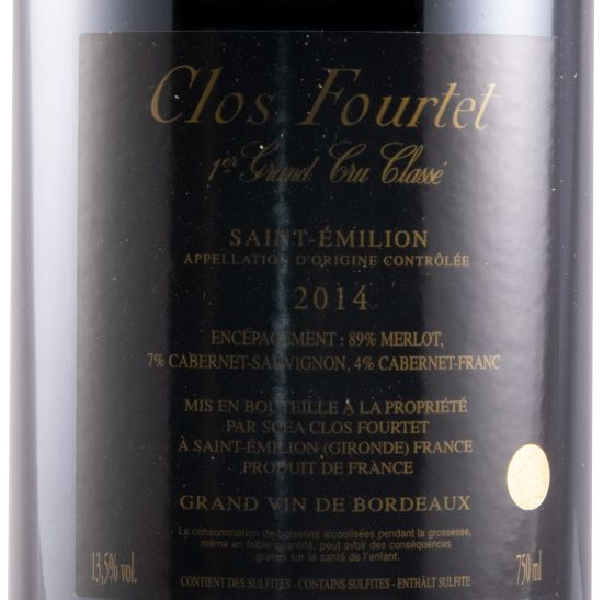 2014 Château Clos Fourtet Saint-Émilion tinto