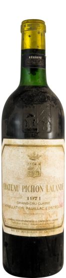 1971 Château Pichon Longueville Comtesse de Lalande Pauillac tinto