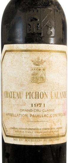 1971 Château Pichon Longueville Comtesse de Lalande Pauillac tinto