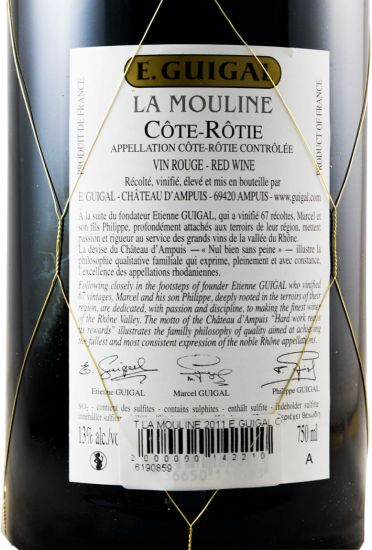 2011 E. Guigal La Mouline Côte-Rôtie tinto