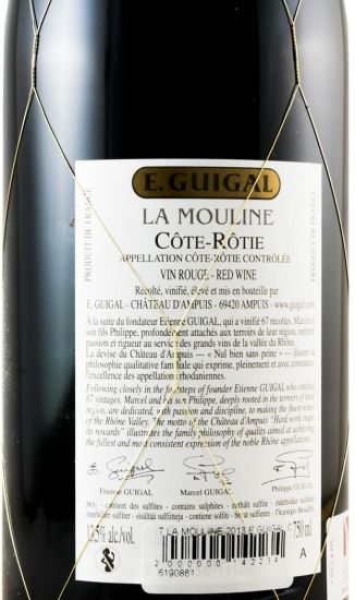 2013 E. Guigal La Mouline Côte-Rôtie red