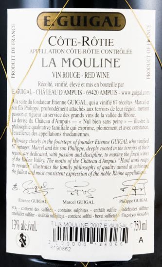 2007 E. Guigal La Mouline Côte-Rôtie tinto