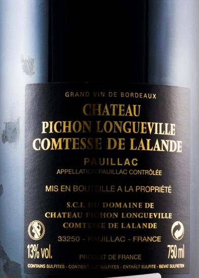 2012 Château Pichon Longueville Comtesse de Lalande Pauillac red