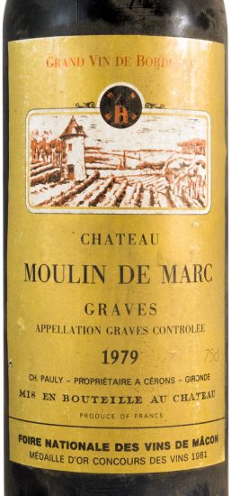 1979 Château Moulin de Marc Graves tinto