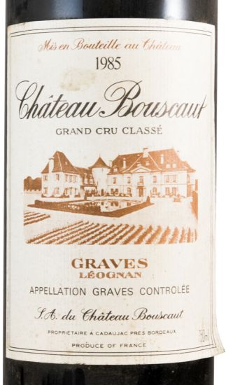 1985 Château Bouscaut Pessac-Léognan tinto