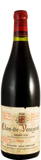 1988 Domaine Jean Grivot Clos de Vougeot tinto