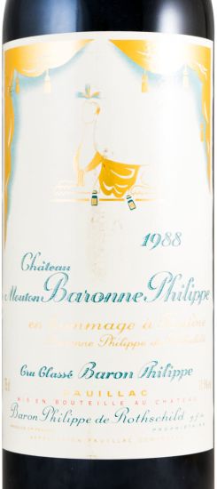 1988 Château d'Armailhac Baron Philippe Rothschild Homage A Pauline tinto