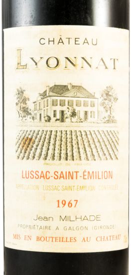 1967 Château Lyonnat Lussac Saint-Émilion tinto