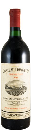 1986 Château Trimoulet Saint-Émilion tinto