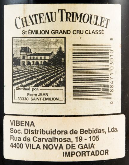 1986 Château Trimoulet Saint-Émilion tinto