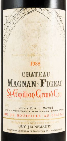 1988 Château Magnan-Figeac Saint-Émilion tinto