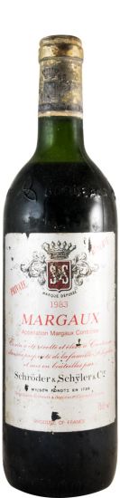 1983 Schroder & Schyler Private Reserve Margaux tinto