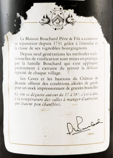 1986 Bouchard Père et Fils Grand Cru Échézeaux tinto