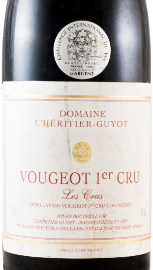 1994 Heritier-Guyot Vougeot les Cras red