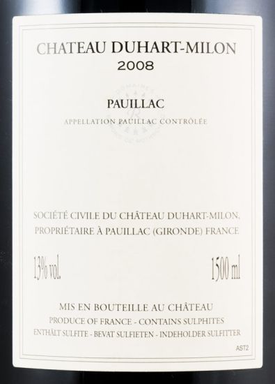 2008 Château Duhart-Milon Pauillac tinto 1,5L
